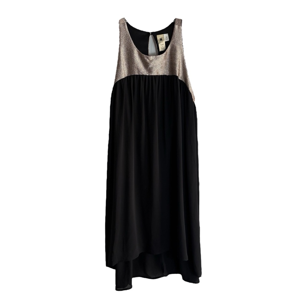 FRANCESCA’s NEEDLE & THREAD Formal Black/Gold Dress Size Medium — NWT - Picture 2 of 7
